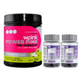 super power pink de maçã verde 300g + 2 cabelos e unhas - wp