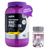 three premium whey protein pamonha – 1 kg + ácido hialurônico – wp