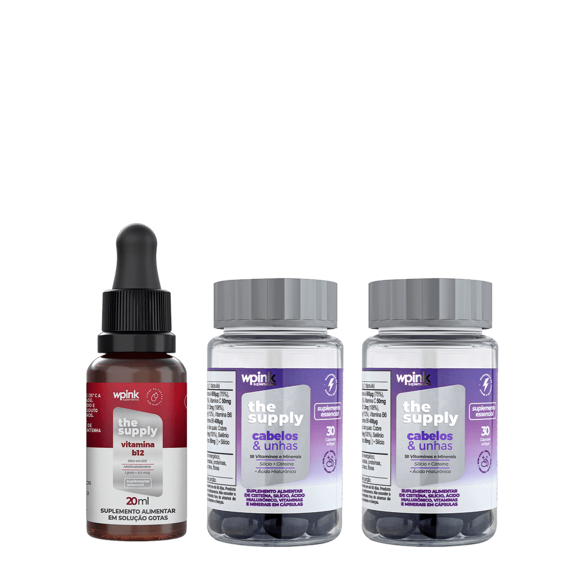 vitamina b12 + 2 cabelos e unhas - wp