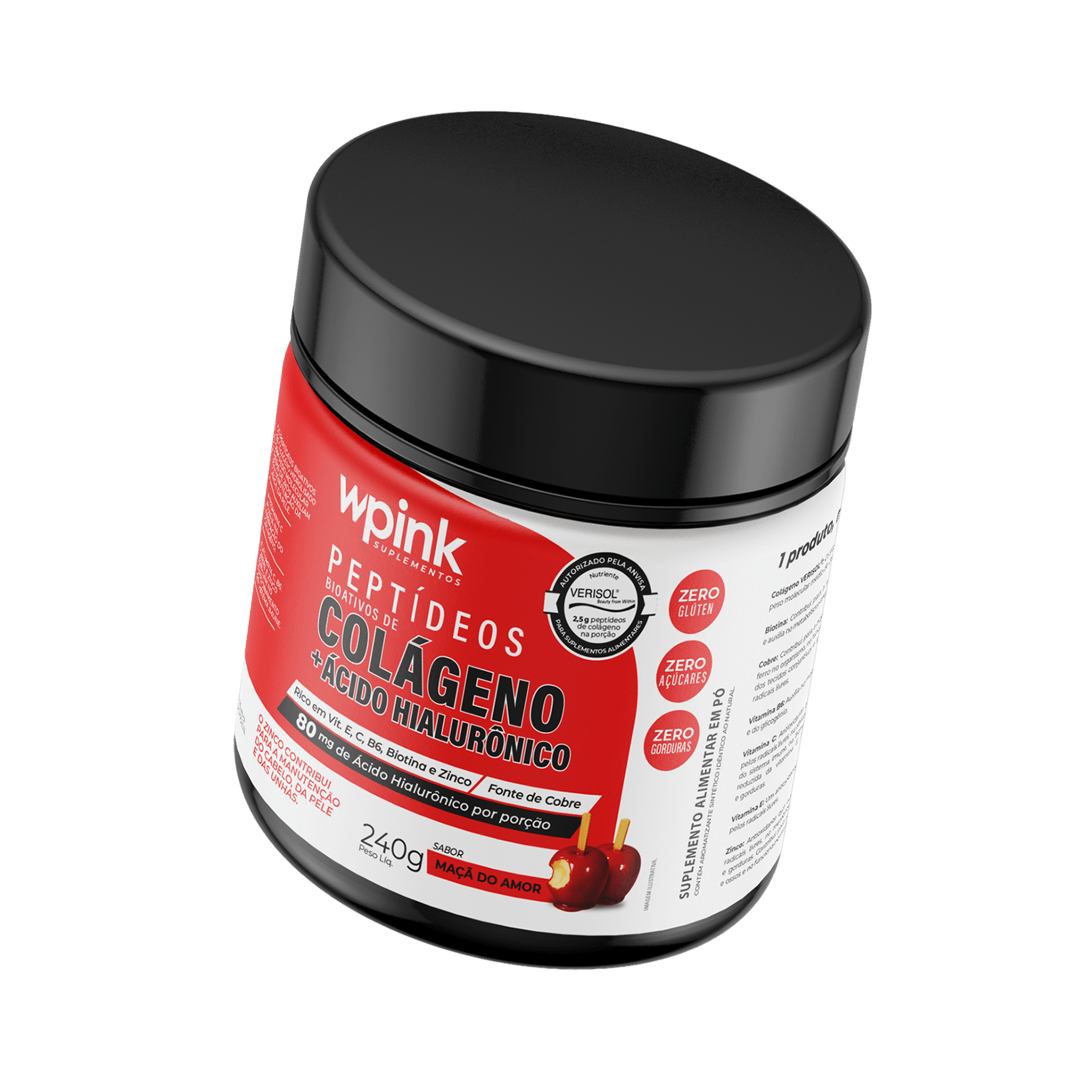 colágeno de maçã do amor - 240g - the supply – wp