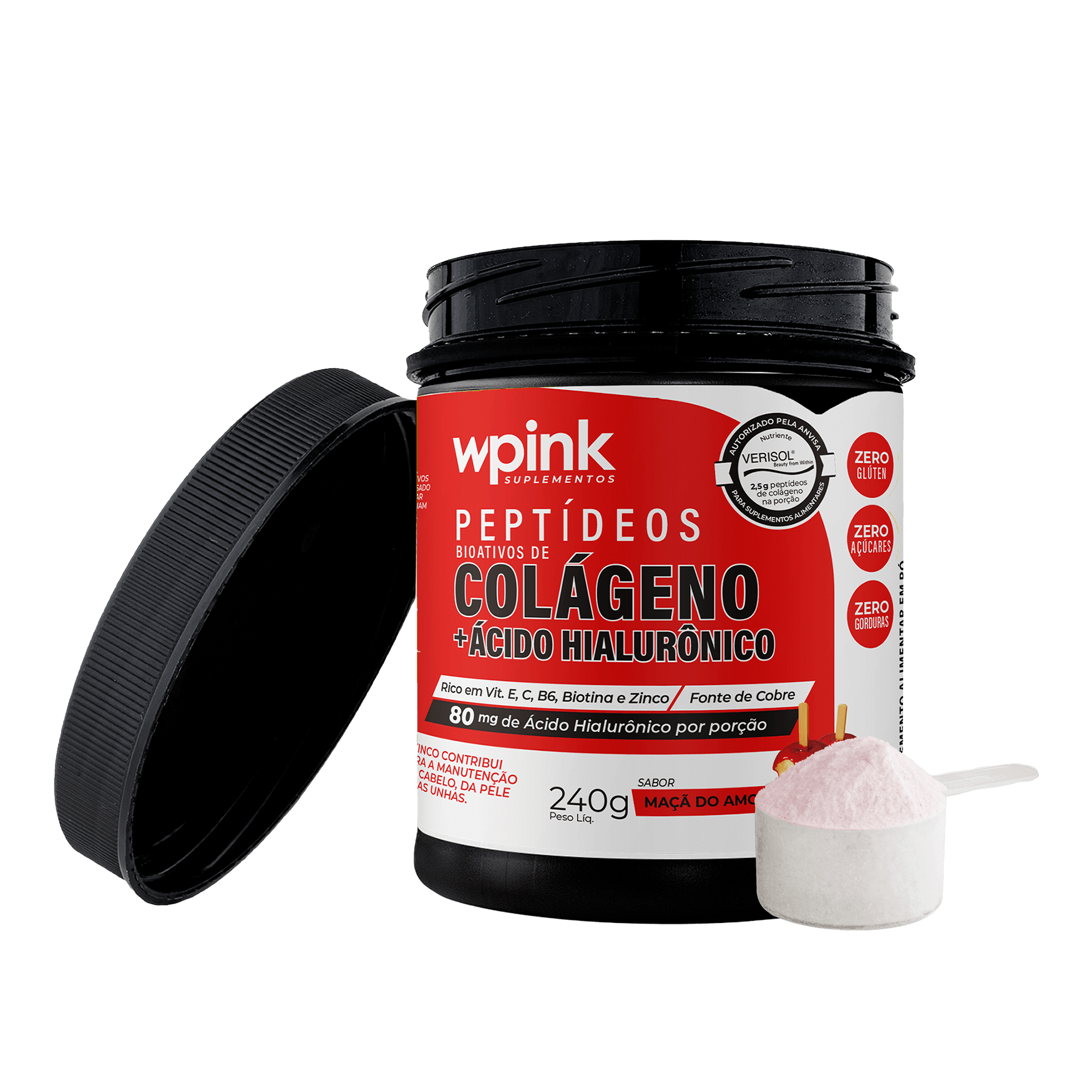 colágeno de maçã do amor - 240g - the supply – wp